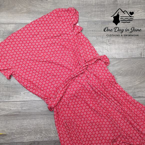 Loft Short Sleeve Wrap Mini Dress Size 0 - Picture 5 of 5